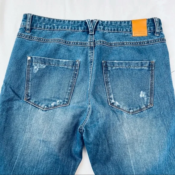 Stradivarius denim distressed jeans size 02‎ - Picture 5 of 9